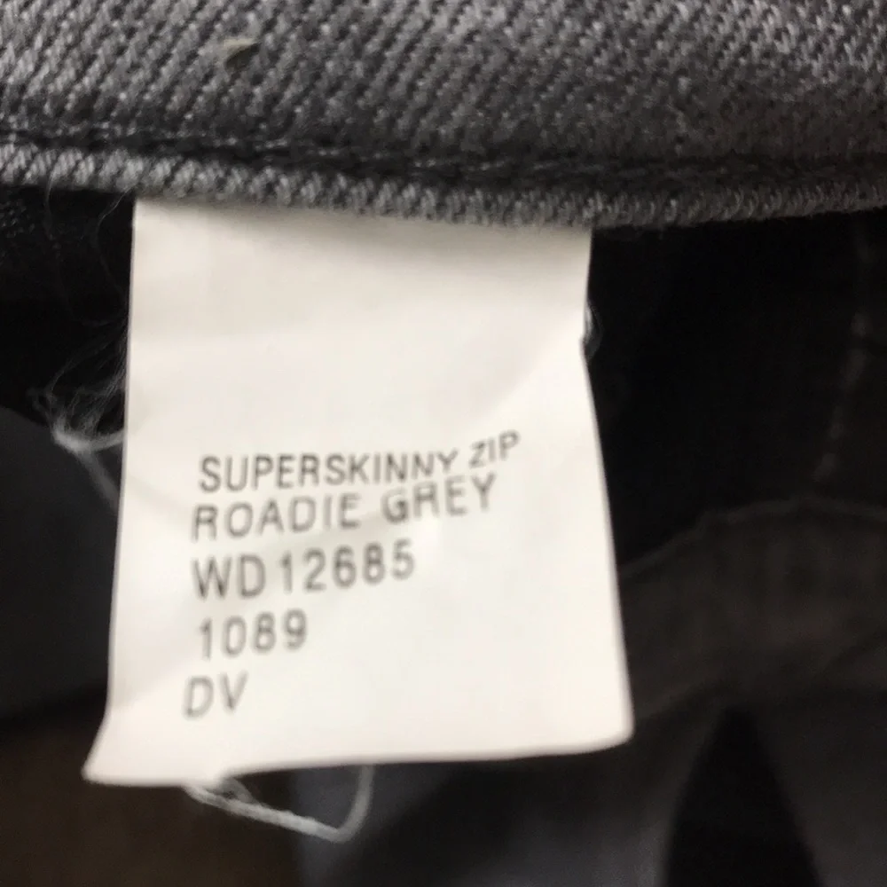 Price is firm New KSUBI Roadie Gray Super Skinny Zip Jeans Size 29